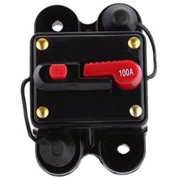 12V-24V DC Circuit Breaker Trolling Motor Auto Car Marine Boat Bike Stereo Audio Inline Fuse Inverter Waterproof with manual reset 100A 100Amp