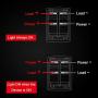 AutoEC 3PCS Rocker Switch 12V ON/Off Waterproof Red LED Light Toggle Switch 4 Pin SPST for Car Truck Boat Marine UTV, KCD4