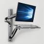 Tripp Lite Wall-Mount for Sit-Stand Desktop Workstation Standing Desk, Single Display w/ Thin Client Mount, for 13 to 27 in. Monitors (WWSS1327RWTC)