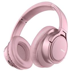 Mpow H7 Bluetooth Headphones, Comfortable Over Ear Wireless Headphones, HiFi Stereo Headset, Wireless Wired Mode, CVC6.0 Microphone for Kids, Adults, Cellphone, Online Class, Home Office, PC
