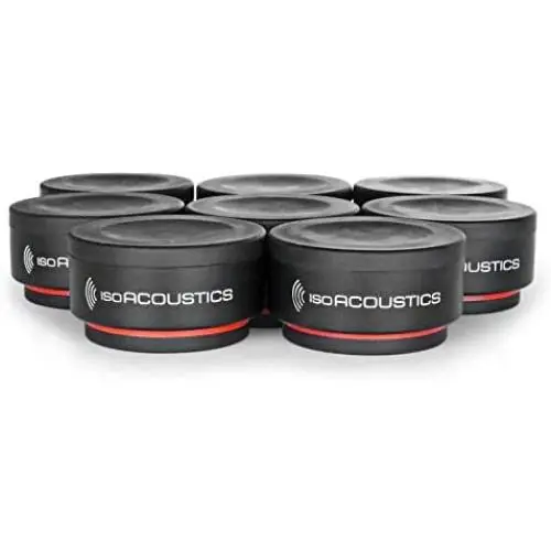 IsoAcoustics Iso-Puck Series Acoustic Isolators (Iso-Puck Mini, 6 lbs max/Unit, 8-Pack)