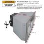 Awoco Built-in/Insert Stainless Steel Range Hood, 4-Speed, 600 CFM, LED Lights, Baffle Filters for Wood Hood (30'')