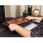 Uprite Ergo Sit2Stand Desktop Height Adjustable Workstation - Dual Monitor - Silver/Black