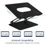 Laptop Stand, EPN Laptop Riser with Heat-Vent to Elevate Laptop, Adjustable Desktop Holder Compatible for MacBook Pro/Air, Surface Laptop, Dell XPS, HP, Samsung and Other 11-17 Inch Notebook