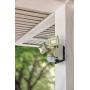 LB1870CH700 Lumen Battery Operated Ultra Bright LED Motion Security, Motion Sensor, Motion Activated Flood Light, Wall or Eave Mount Twin Head includes L-bracket for easy mounting Champaign finish