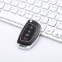 HelloAuto Replacement Key Fob Case Fit for Hyundai Sonata Santa Fe with Flip Uncut Blank Remote Key Shell