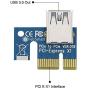 FebSmart PCI-E Riser for Bitcoin-Litecoin-ETH Coin PCIe VER006C 6 PIN 16x to 1x Powered Riser Adapter Card 6-Pin PCI-E to SATA Power Cable-GPU Riser Adapter-Ethereum Mining ETH (6 PCS)