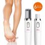 Electric Nail File Kit & Callus Remover (4 in 1) Best Pedicure Tools to Polish Nails - Perfect Manicure & Pedi Foot Care Set - Professional Electronic Polisher and Shine Buffer - Toenail Ridge Shaper