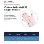 Copper Compression Cotton Arthritis Gloves. Best Copper Infused Glove for Arthritis Hands, Arthritic Fingers, Carpal Tunnel, Computer Typing, Hand Support. Fingerless for Women and Men. (1 Pair)