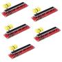 HiLetgo 5pcs 10K Logarithmic Slide Potentiometer Log Slide Pot Potentiometer Module Dual Output for Arduino AVR Electronic Block