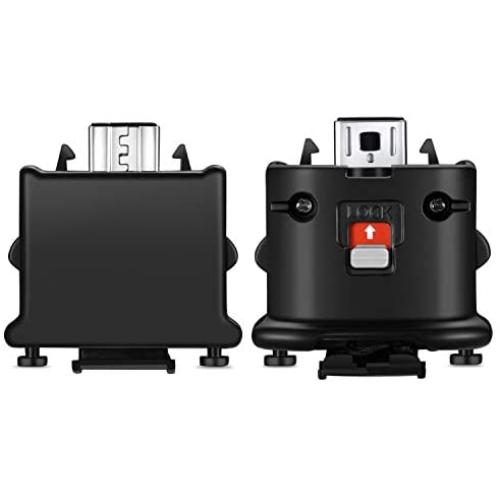 NC Motion Plus Adapter Sensor Accelerator for Nintendo Wii Remote Controller(Black 2 Piece/Set)