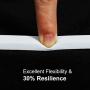 fowong White Door Weather Stripping 26 Feet, 1/2 Inch Wide X 1/4 Inch Thick, High Density Foam Tape Roll Neoprene Rubber Adhesive Weatherstrip Door Seal, Window Insulation, 2 Rolls X 13 Ft Each