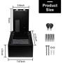 JUGREAT Top Opening Drawer Safe with with Induction Light,Electronic Digital Securit Safe Steel Construction Hidden with Lock,for Home Office Hotel Business