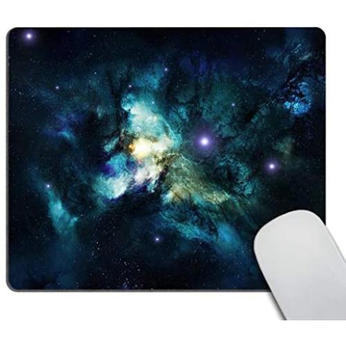 Smooffly Outer Space Stars Nebulae Mousepad Non-Slip Rubber Gaming Mouse Pad Rectangle Mouse Pads for Computers Laptop