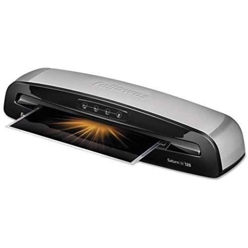 Fellowes Saturn 125 Laminator, Silver/Black