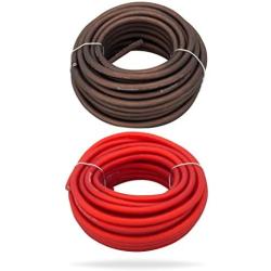 InstallGear 10 Gauge 25ft Black and 25ft Red Power/Ground Wire True Spec and Soft Touch Cable