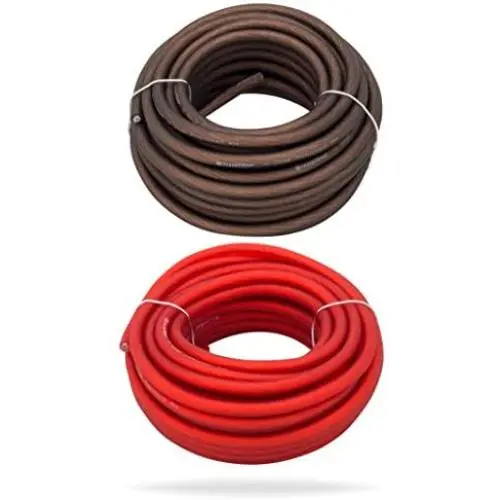 InstallGear 10 Gauge 25ft Black and 25ft Red Power/Ground Wire True Spec and Soft Touch Cable