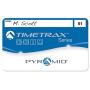 Pyramid Time Systems Trax 41304 Swipe Cards (51-100) for TTEZ, TTEZEK, PSDLAUBKK, TTPRO, TTMOBILE, FASTTIME 8000 & 9000 Time Clock Systems, 50/Pk. Magnetic Strip Employee Card, Blue/Black/White
