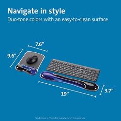 Kensington Duo Gel Mouse & Keyboard Wrist Rest Bundle, Blue (K52920WW)