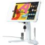 CTA Digital: Dual Security Kiosk Stand with Locking Case and Cable for iPad 10.2-Inch (7th & 8th Gen), iPad Air 3 (2019) and iPad Pro 10.5, White