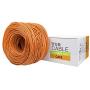 trueCABLE Cat6 Shielded Riser (CMR), 1000ft, Orange, 23AWG Solid Bare Copper, 550MHz, ETL Listed, Overall Foil Shield (FTP), Bulk Ethernet Cable