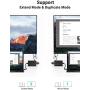 USB to HDMI Adapter, Lemorele USB to HDMI Cable Support 1080p Compatible with Windows 10/8.1/8/7, Mac OS, Black
