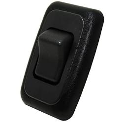 American Technology Components Single SPST On-Off Switch with Bezel, 12-Volt, for RV, Trailer, Camper (Black)