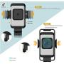 ZeeHoo Wireless Car Charger,10W Qi Fast Charging Auto-Clamping Car Mount,Windshield Dash Air Vent Phone Holder Compatible for i Phones 11/11 Pro Max/XS/X/8/,Samsung S10/S9/S8