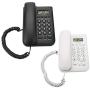 Qinhum Corded Phone Wired Telephone Desktop Wall Mount Seniors Landline Phones for Home Office … (White)