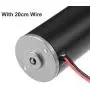 uxcell Double Shaft Worm Gear Motor DC 24V 15RPM High Torque Speed Reduction Motor with Metal Gearbox
