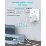30W Fast Charger Compatible with iPad Pro 12.9 Gen 1/2 2015 2017, Pro 10.5, 8/7, Air 3, Mini 5, 12/12 Mini/12 Pro/12 Pro Max/11/11 Pro Max/XR/Xs/X, Foldable Plug, 6.6ft 3A Cable