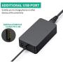 Surface Pro Charger BTBSZ 44W 15V 2.58A Power Supply Compatible with Surface Pro 6 Pro 5 Pro 4 Pro 3 Surface Laptop & Surface Go & Surface Book with USB Charging Port
