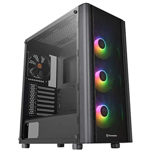 Thermaltake V250 Motherboard Sync ARGB ATX Mid-Tower Chassis with 3 120mm 5V Addressable RGB Fan + 1 Black 120mm Rear Fan Pre-Installed CA-1Q5-00M1WN-00