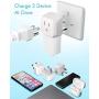 UK, Hong Kong, Ireland Travel Adapter Plug by Ceptics - Usa Input - Type G - Safe Grounded Perfect for Cell Phones, Laptops, Camera (3 Pack) - Dual Inputs - Ultra Compact - Light Weight (CT-7)