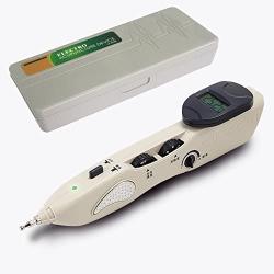 Romonacr Electronic Acupuncture Pen Energy Meridian Massage Pen Pointer Meridian Stimulator Laser Moxibustion Pain Relief