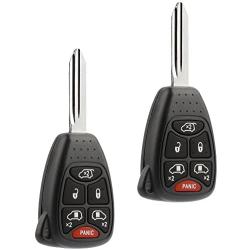 Key fits 2004 2005 2006 2007 Dodge Caravan and Grand Caravan/Chrysler Town Country Fob Keyless Entry Remote (M3N5WY72XX), Set of 2