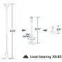 DYNAVISTA Full Motion Universal Ceiling Projector Mount Bracket with Adjustable Height and Extendable Arms Rotating Swivel Mount for Home and Office Projector (White)