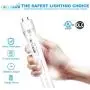 Focuslux 4 Pack T8 T12 LED Bulbs 4 Foot, 18W = 40W Fluorescent, 3200Lm, 4000K, T10 Light Tube, Single or Double Ended Powered, Dual End Ballast Compatible & Bypass , UL, DLC, Clear Focuslux 4 Pack T8 T12 LED Bulbs 4 Foot, 18W = 40W Fluorescent, 3200Lm, 4000K, T10 Light Tube, Single or Double Ended Powered, Dual End Ballast Compatible & Bypass , UL, DLC, Clear