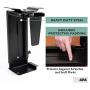Under Desk Computer Mount with 360 Degree Swivel - CPU Holder for PC Desktop Tower