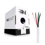 Next 12/4 Speaker Wire - 12 AWG/Gauge 4 Conductor - UL Listed in Wall (CL2/CL3) and Outdoor/In Ground (Direct Burial) Rated - Oxygen-Free Copper (OFC) - 250 Foot Bulk Cable Pull Box - White