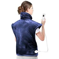 Hangsun Heating Pad for Back Pain and Cramps Relief Electric Heat Pads TP600 Neck and Shoulder Wrap with 6 Temperature and 3 Auto-Off Timer Settings, Overheating Protection - Extra Large 33''x24''