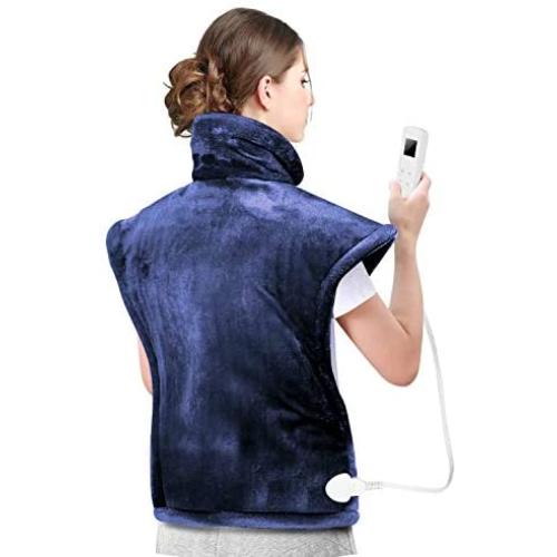 Hangsun Heating Pad for Back Pain and Cramps Relief Electric Heat Pads TP600 Neck and Shoulder Wrap with 6 Temperature and 3 Auto-Off Timer Settings, Overheating Protection - Extra Large 33''x24''