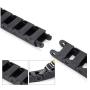 Cable Carrier 1M，Chain Cable Wire Carrier 10mmX15mm With The Drag Chain Has Been Widely Used In CNC Machine Tools For Semi Closed Drag Chain Black Plastic Drag Chain Cable Carrier Electronic Equipment