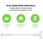 Belkin AV10172bt03-WHT 3.5mm Audio Cable with Lightning Connector, White