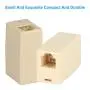 RJ11 6P4C Inline Coupler, Uvital Modular Female to Female Straight Telephone Extension Cable Cord Coupler Adapter Jack White(Cream, 2 Pack) RJ11 6P4C Inline Coupler, Uvital Modular Female to Female Straight Telephone Extension Cable Cord Coupler Adapter Jack White(Cream, 2 Pack)