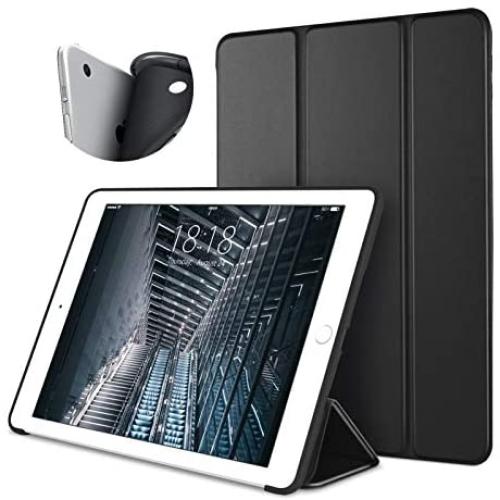 DTTO iPad Air 1st Edition Case, (NOT for iPad Air 2 and Air 3) Ultra Slim Lightweight Smart Trifold Stand with Flexible Soft TPU Back Cover [Auto Sleep/Wake], Black