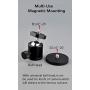 ULIBERMAGNET 24lb 360° Rotation Magnetic Camera Mount and 1/4” Thread Magnetic Camera Stand Magnetic Foot Mini Ball Head Heavy Duty Metal Securely Attaches to Car or Other Iron Surfaces