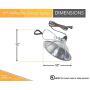 Woods 0162 18/2 SPT-2 Clamp Lamp with 10 Inch Reflector, 150 Watt, 6 Foot Cord