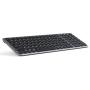 Multi-Device Bluetooth Keyboard, Jelly Comb Wireless Slim Rechargeable Keyboard with Round Keycaps for Laptop PC Tablet Smartphone Windows/MAC OS/Android/iOS System-B45B-2- Black and Gray