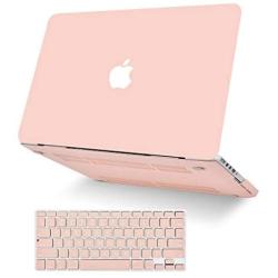 KECC Laptop Case Compatible with Old MacBook Pro 13'' Retina (-2015) w/Keyboard Cover Plastic Hard Shell Case A1502/A1425 2 in 1 Bundle (Pale Pink)